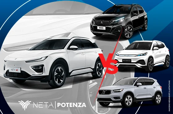 Neta X vs. BYD, Volvo e Peugeot: Comparação SUVs Elétricos